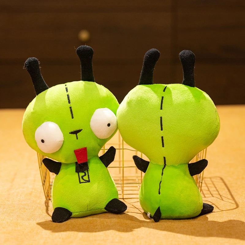 Hot 25cm Alien ET 3D Eyes Green Invader ZIM GIR Dog Plush Figure Toy Soft Stuffed Collectible Christmas Gift Toys for Children