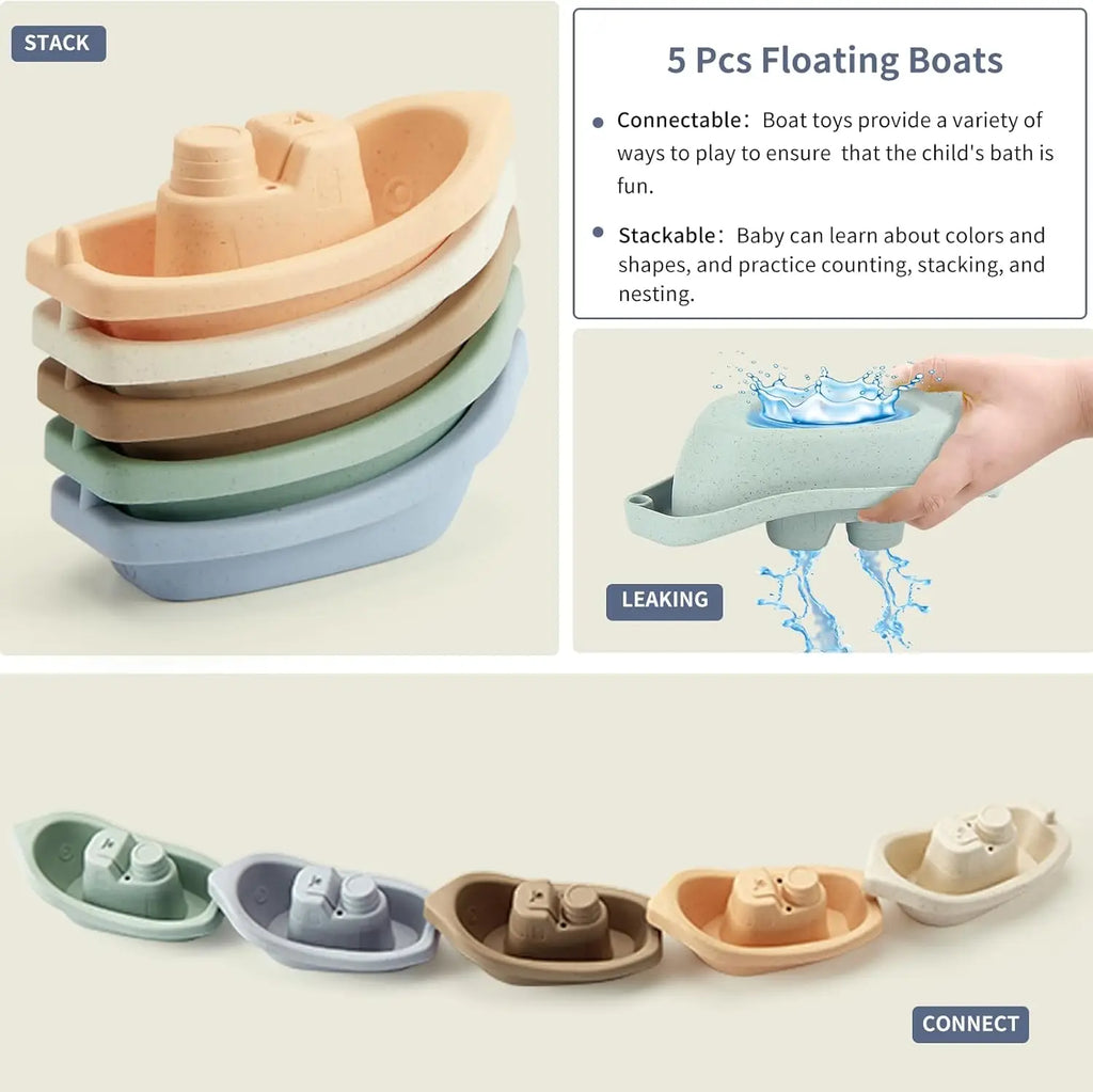 Bath Toys for Kids Ocean Series Bathtub Toys Silicone Bath Toys for Babies Silicone Sprinkler Bathtub Animal Toy