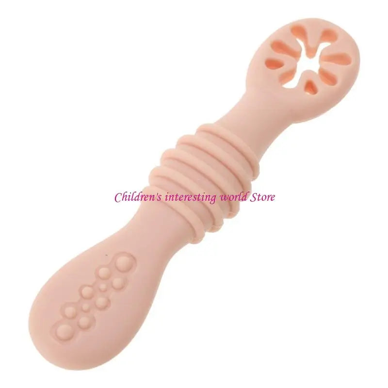 Baby-Led Weaning Silicone Spoon Learning Feeding Training Utensils Newborn Toddler Tableware 425F