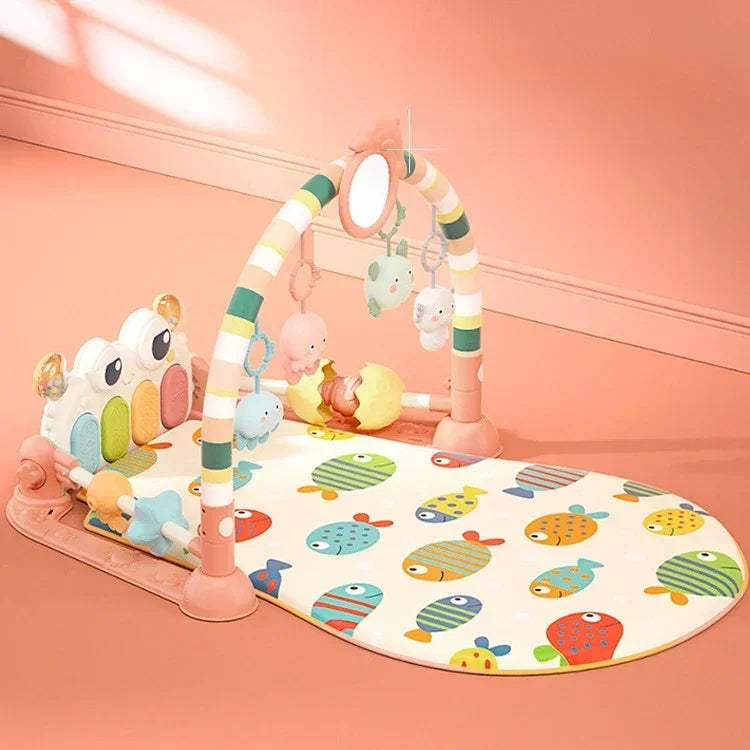 Baby Music Rack Play Mat Puzzle Carpet With Piano Keyboard Infant Playmat Gym Model BMR-PM01 Crawling Rug 0-12 Months