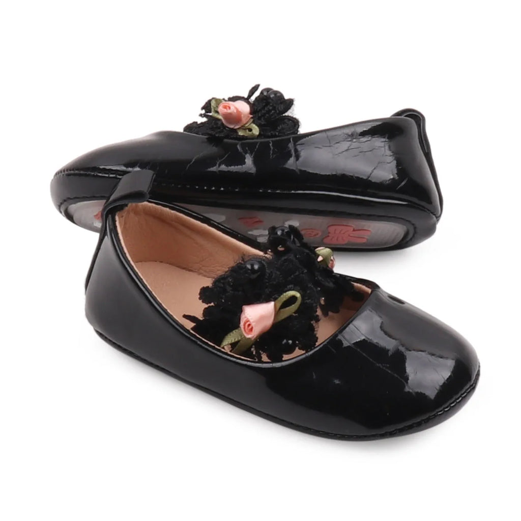 2025 Spring and Summer Baby Girl Shoes High Quality PU and TPR Anti-slip Sole Beautiful Flower Mary Jane Style Fashion Sandal
