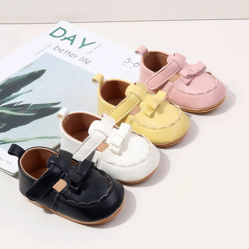 Hot Sale Spring and Autumn Baby Girl Princess Fashion Design Anti Slip Shoes Hign Quality Breathable Toddler Shoes First Walkers