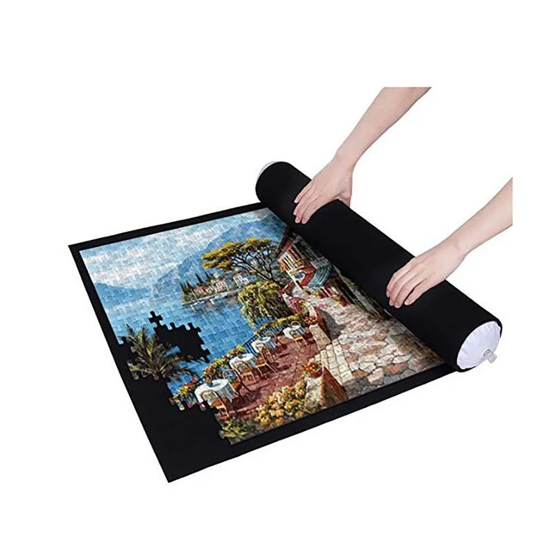 1500 Pcs Felt Puzzle Mat - Portable Home Decor Roll, Jigsaw Playmat & Wall Ornament Accessory for Living Room