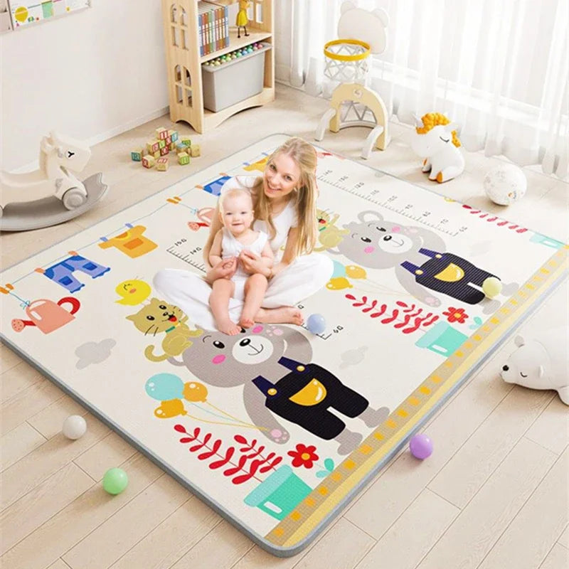 Double Sided Pattern Baby Activities Crawling Play Mats Non-toxic EPE Baby Activity Gym Room Mat Game Mat for Children's Mat Rug