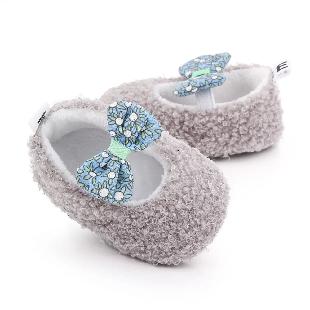 Baby Winter and Autumn Style Multiple Choices High Quality Soft Cotton Warm and Plush Toddler Shoes Anti-slip Sole Prewalking
