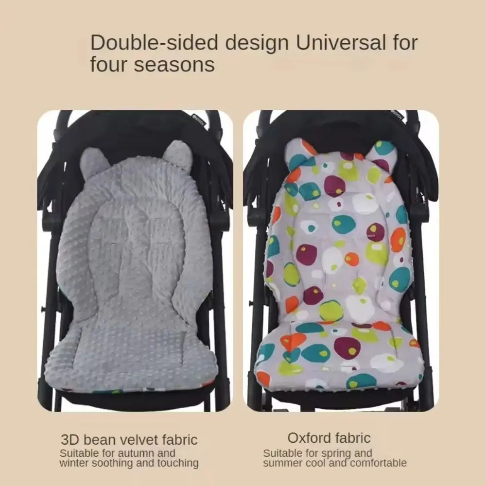 Portable Cotton Baby Stroller Cushion Multi-function Windproof Trolley Mattress Warm Washable Pushchair Car Mat All Seasons