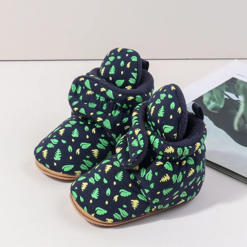 Winter Baby Boys And Girls First Walking Toddler Shoes With Fashion Design And High Quality TPR Sole For 0-18M Baby Unisex