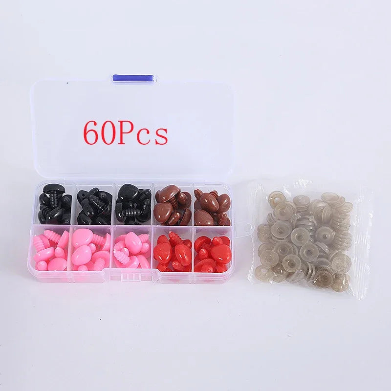 DIY Plush Toy Eye Ball Doll Accessories Eye Nose Needle Insert Glass Simulation Doll Eye Toy Dough Sculpture
