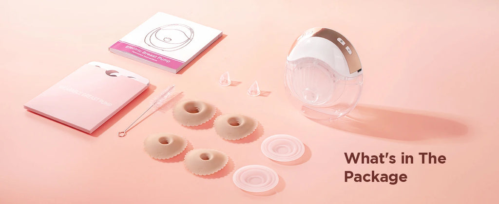 2pcs Hands Free Electric Breast Pump, Pain-Free, BPA-Free, Quick Installation 3 Modes and 12 Levels with 17/19/21/24 mm Flanges