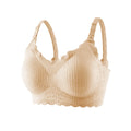 Pregnant Women'S Nursing Bra With Wavy Border Stripes And No Steel Ring, Skin Friendly And Comfortable For Pregnant Women