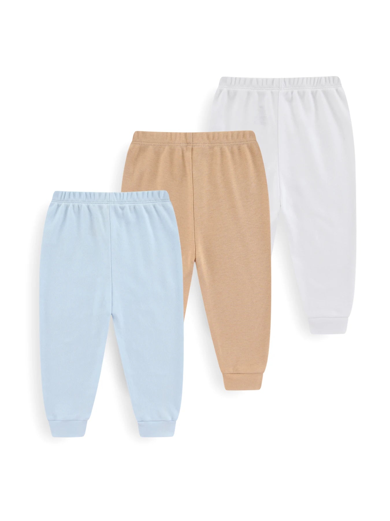 Unisex Solid Color Cotton Baby Pants Set 3 Pcs Lot Infant Toddler Trousers Model 3PcsSet Breathable Cotton For Comfort