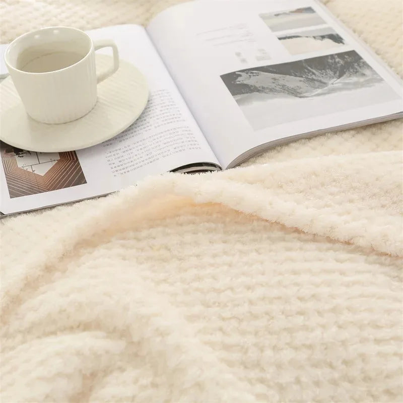 No Ribbon Baby Blanket Soft Fleece Infant Quilt Bedding Swaddle Wrap Blanket Warm Newborn Stroller Sleep Cover Nursery