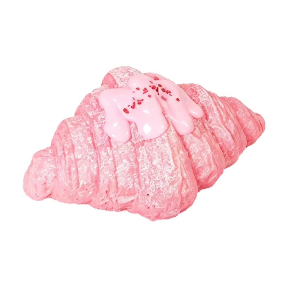 Realistic Croissant Squishy Slow Rising Toy Soft Simulation Food Bread Stress Relief Squeeze Toy Photo Props