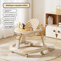 Baby Walker Foldable Multifunctional Toddler Learning Walk Car Anti O-Leg Design Adjustable Music Tray Safety Wheels