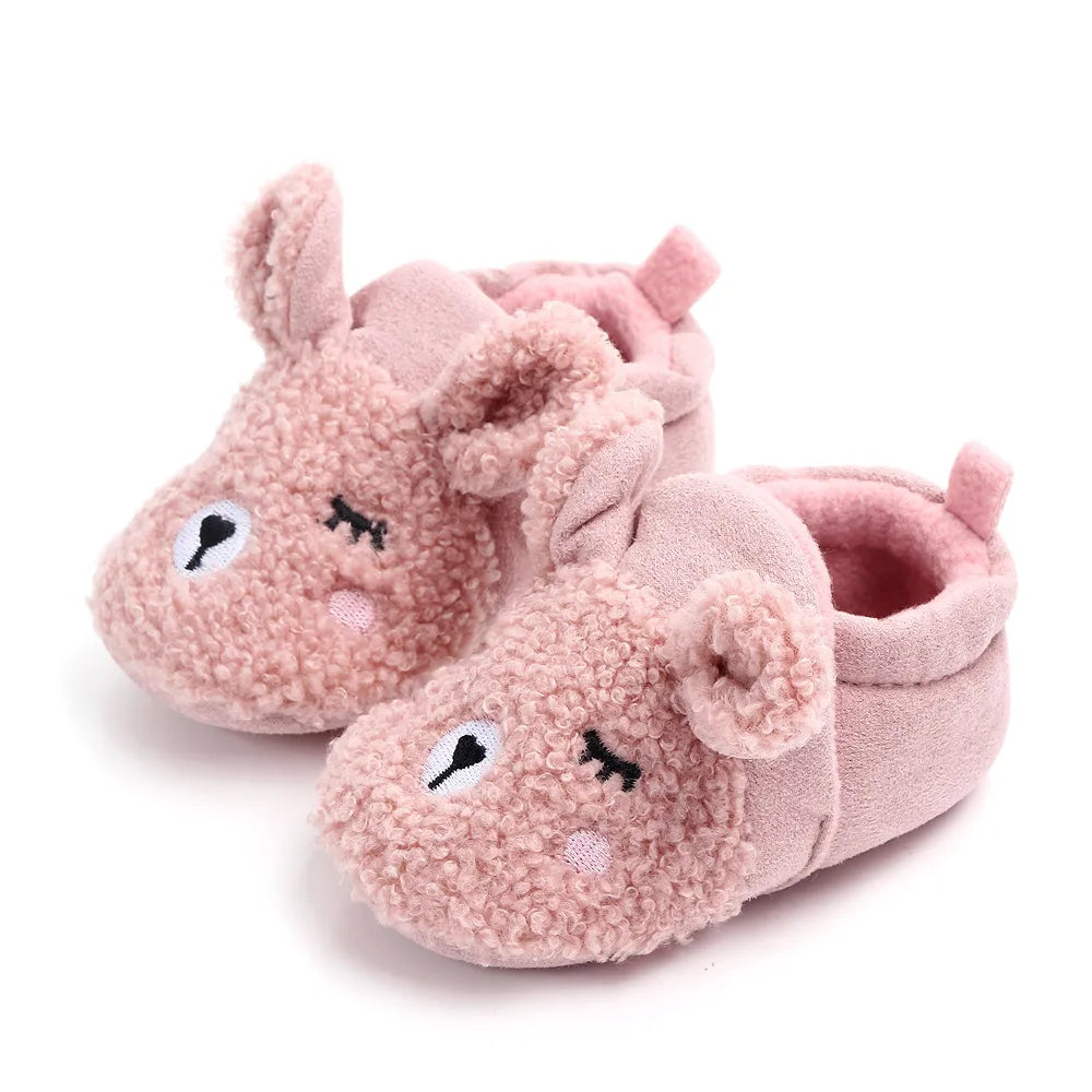 Baby Winter Shoes Cute Animal Ear Soft Cotton Warm and Comfortable for 0-18 Months Boys and Girls 2024 New Fashion  D2028 D2097