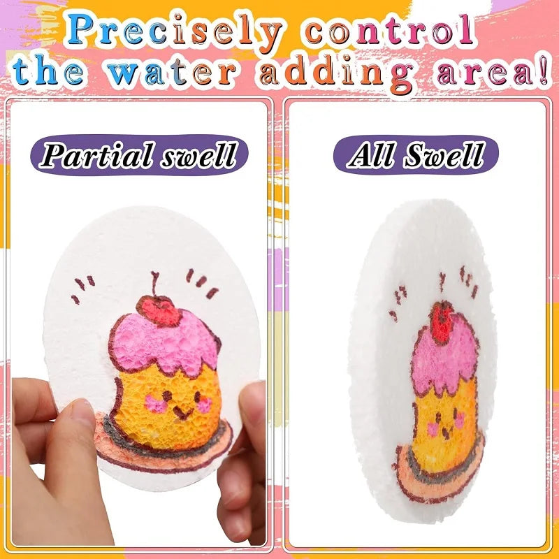 3D Magic Puffy Foam Texture Painting Paper for Kids DIY Drawing Art Educational Craft Sponge Canvas Board Handicraft Toy