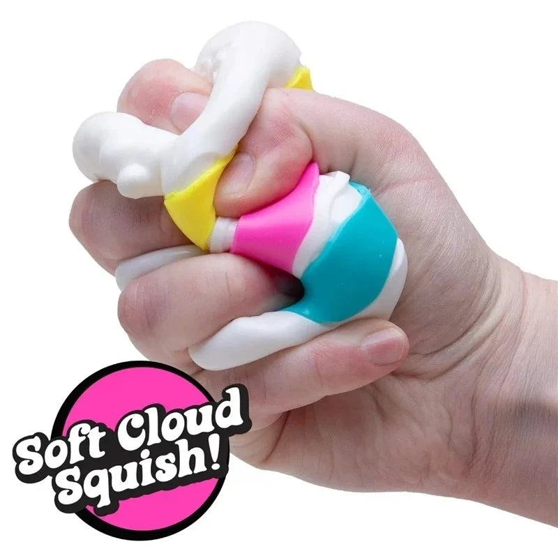 Schylling Needoh Peace O' Cake Squishy Non-toxic TPR Stretch Fidget Toy Stress Relief Relax Holiday Present Sensory Squeeze Toy