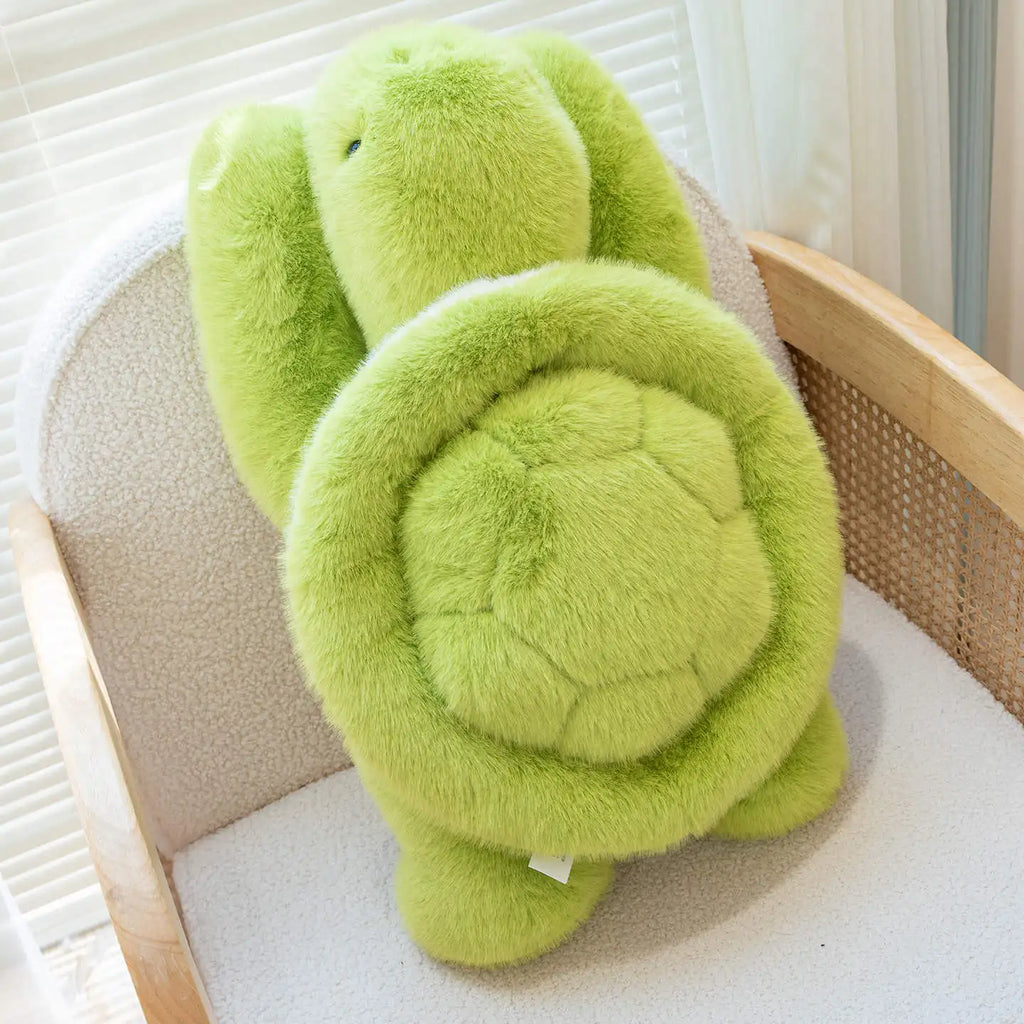 New Lovely Turtle Plush Toys Cozy Fluffy Lying Prone Cartoon Tortoise Throw Pillow Back Cushion Kawaii Home Decor Funny Gift