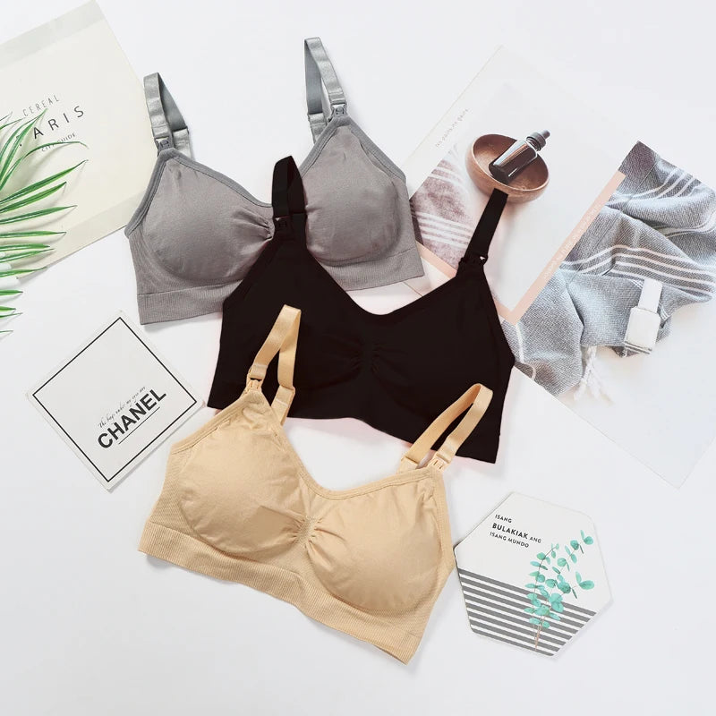 Adjustable Seamless Plus Size Nursing Bra Breathable Women Breastfeeding Bra High Quality Underwear Maternity Clothes Push Up