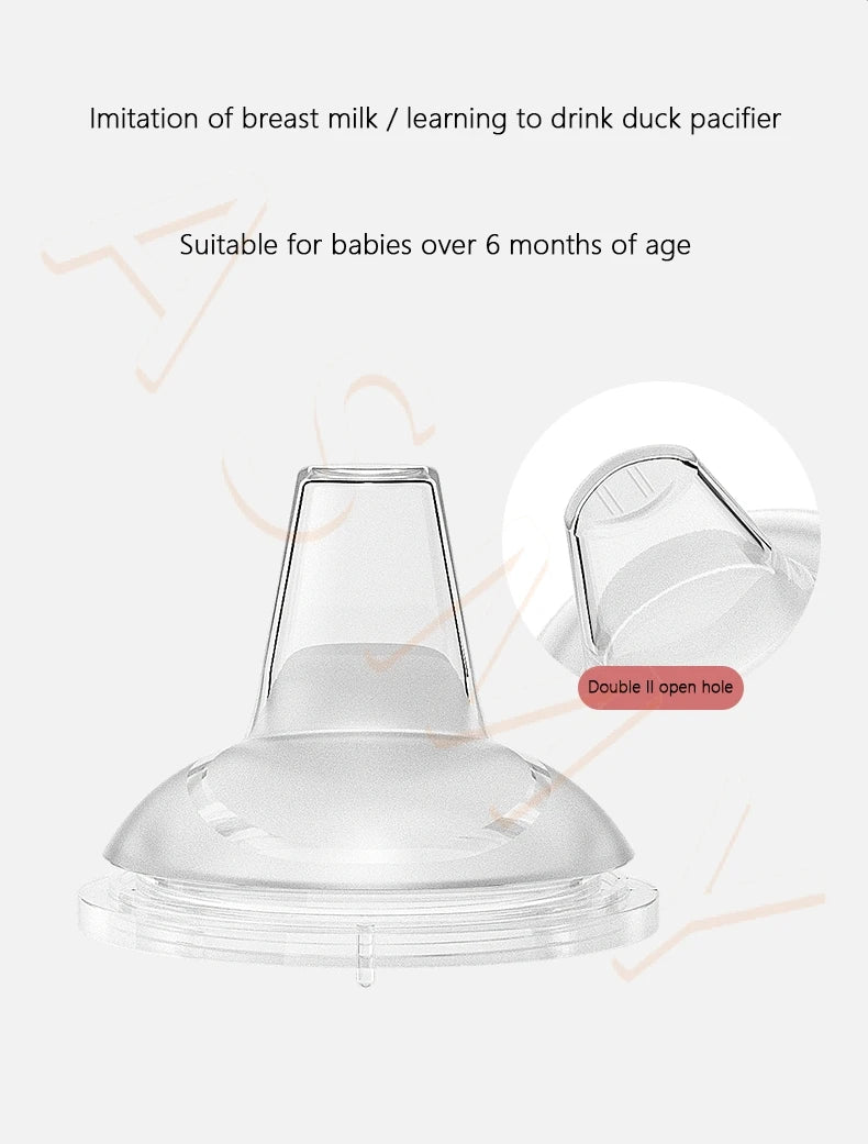 Suitable for wide caliber 5cm milk bottles/duck nipple / straight sucking nipple/soft silicone/anti-colic / bottle accessories