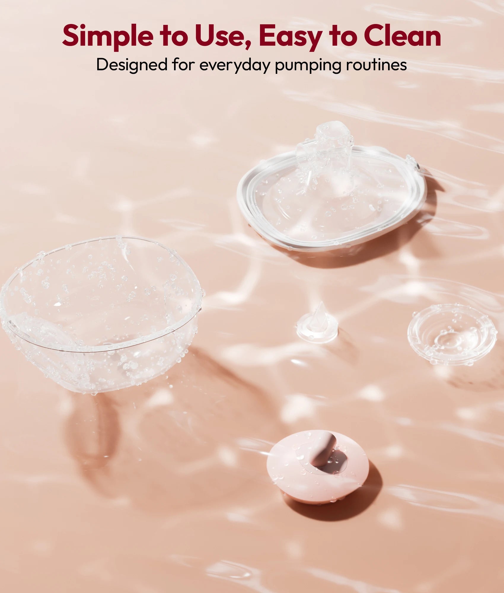 NCVI Electric Breast Pump, with Wearable Cups,4 Modes 9 Levels,Quiet &  Portable Rechargeable for Breastfeeding Moms