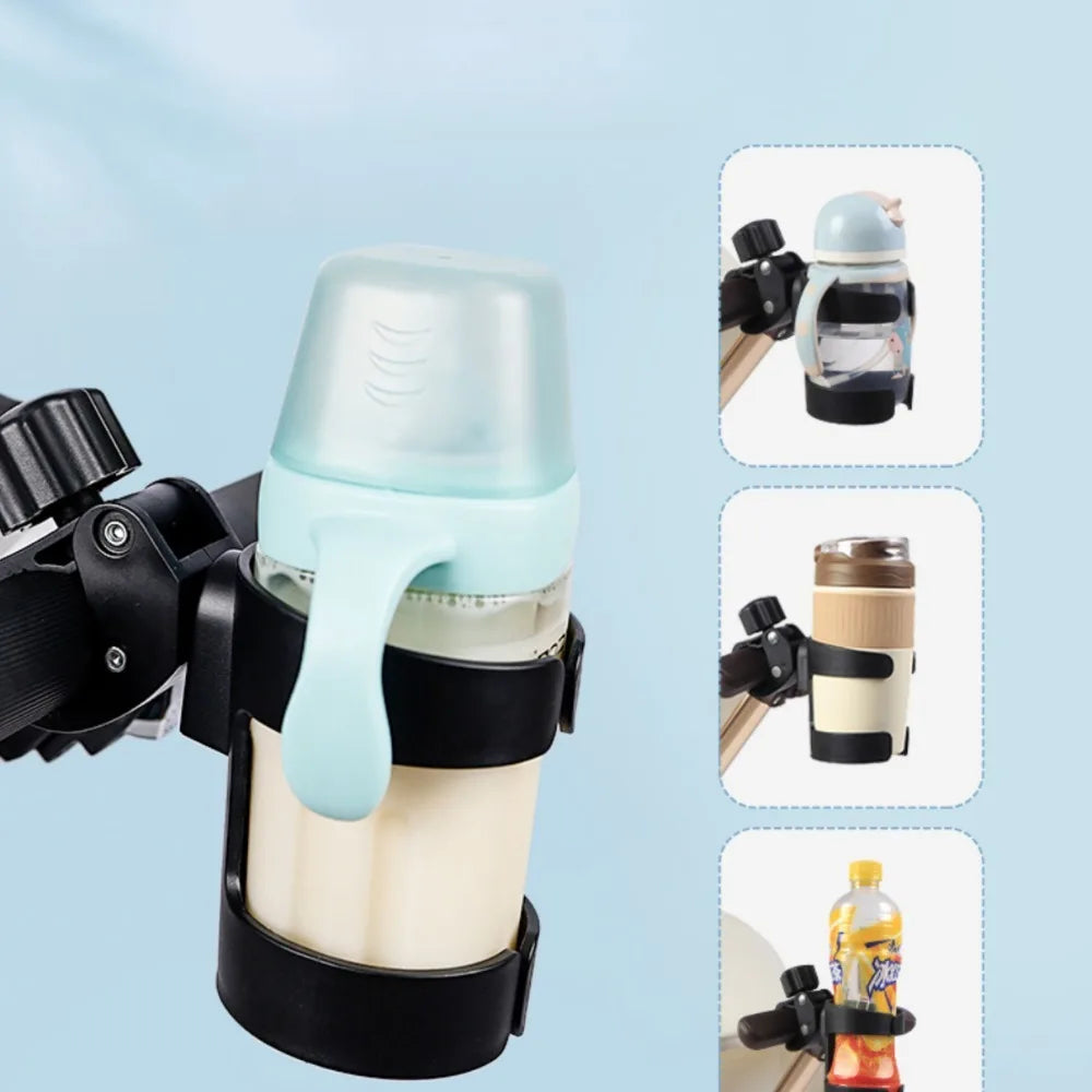Baby Pram Baby Stroller Cup Holder Anti-Slip Multi-function Bicycle Water Bottle Holder Pushchair Accessories 360° Rotate