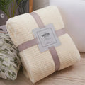 No Ribbon Baby Blanket Soft Fleece Infant Quilt Bedding Swaddle Wrap Blanket Warm Newborn Stroller Sleep Cover Nursery