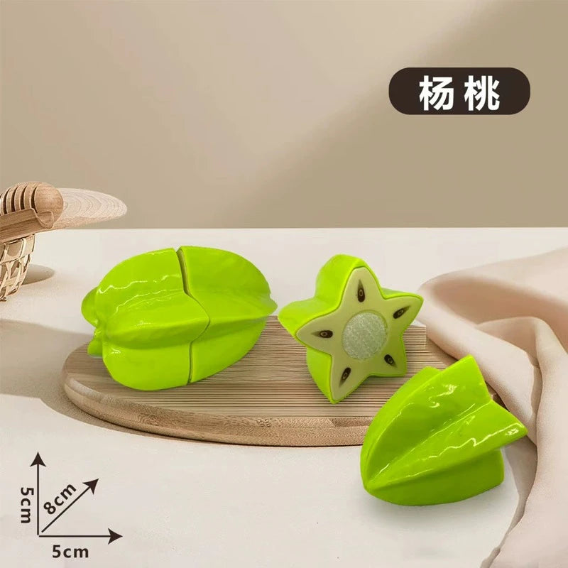 Chechele Montessori Educational Toy Vegetables Fruits And Seafood Play Set Model V1