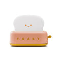 Rechargeable Cute Toaster Night Light - Toast Shape Bedside Lamp with Smile Face,Dimmable Desk Decor,Bedroom,Living Room,Gift
