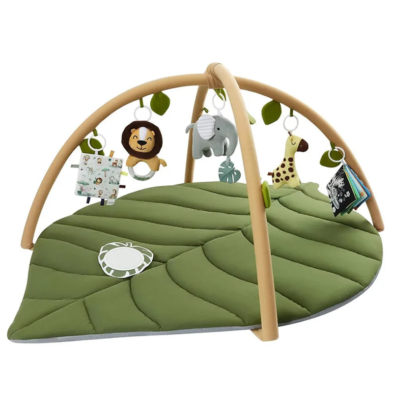 Leaf Baby Game Mat For Crawling And Play With Pillow Cloth Book Pendant Toy Model LB-01