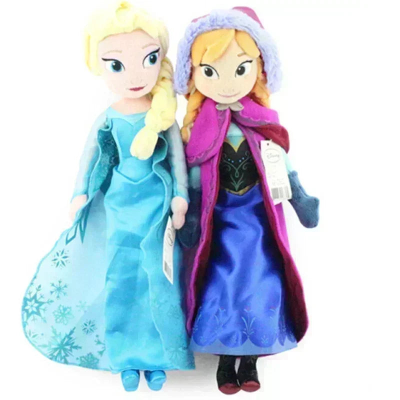 30-40cm DSN Figure Frozen Princess Plush Toy Anna Doll Snow Queen Princess Anna Elsa Soft Stuffed Animal Toys Birthday Gifts
