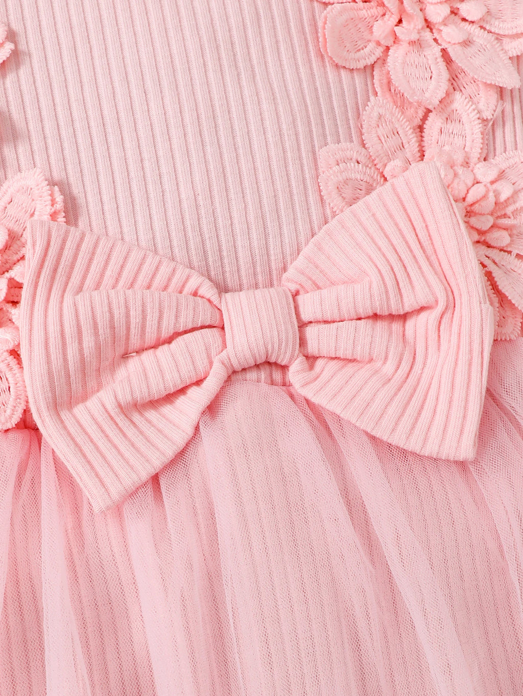 0-18 Months Newborn Baby girl Bodysuit Beautiful Flower Bow Chiffon Jumpsuit+Headband 2Pcs/Set for Baby Summer Fashion Jumpsuit