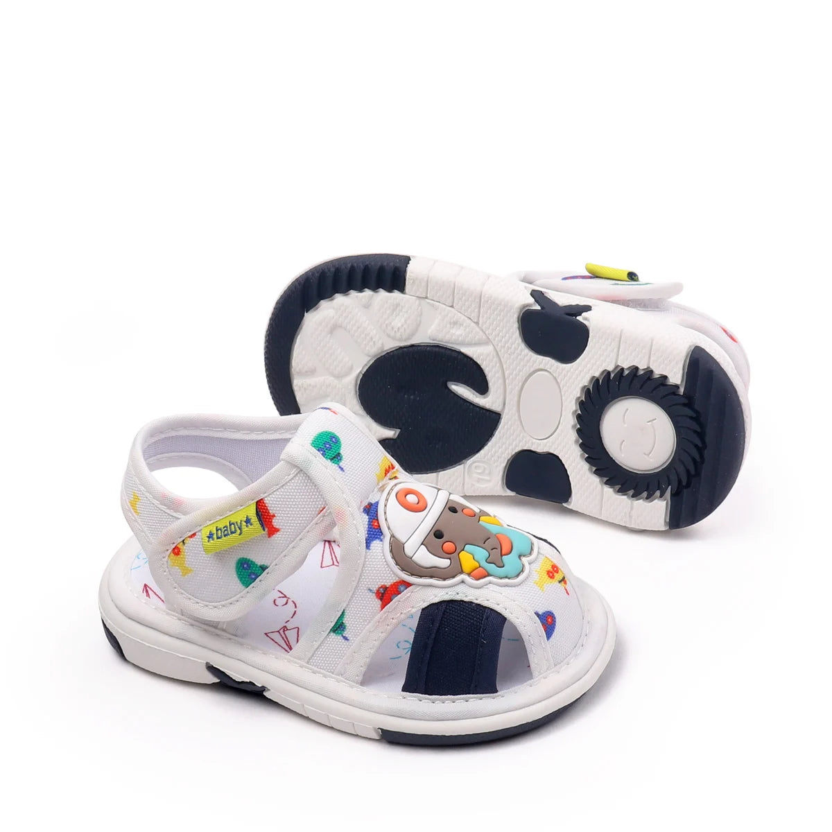 2025 Hot Summer New Design and High Quality Baby Boys And Girls First Walking Indoor Outdoor Toddler Shoes With Squeaky