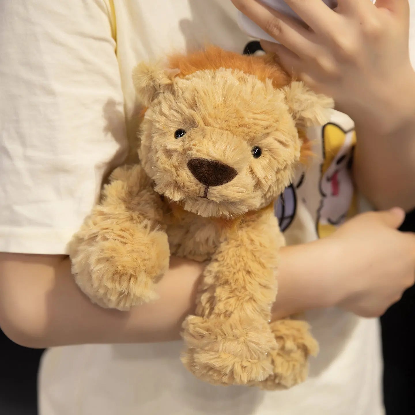 25cm Super Cute Jungle Lion Plush Toy Cartoon Stuffed Animal Doll for Kids Room Decor Boys & Girls Birthday Gift