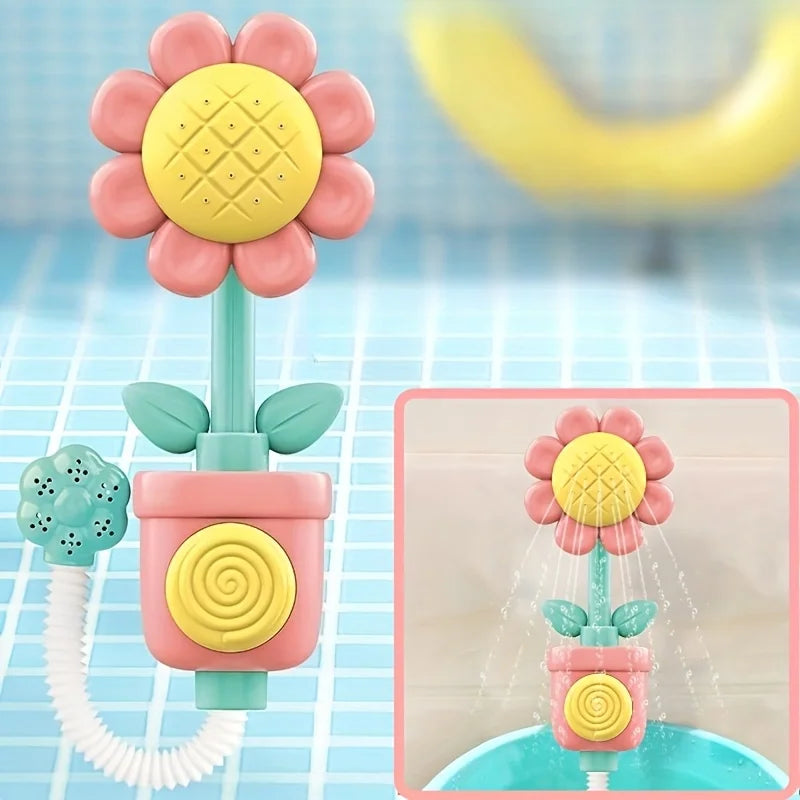 Munchkin Interactive Suction Cup Bath Toy Set Flower Design Twistable For Youngsters Model FCT-01