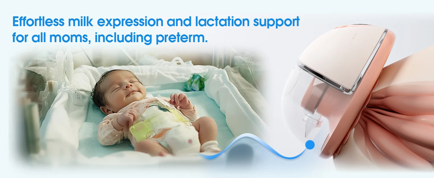 Upgrade Electric Breast Pump Handsfree With UV Sterilize & Heating Base BPAFree Silent Invisible Portable Double Breastmilk Pump