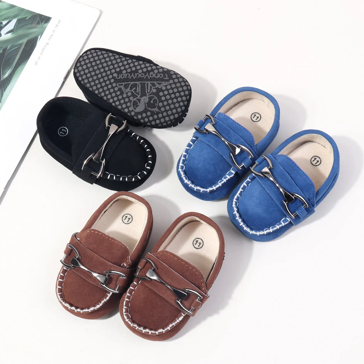 Spring and Autumn Baby Boys Girls Casual Shoes High Quality Fashion Design Soft Soled Non-slip Prewalker Crib Shoes Moccasins