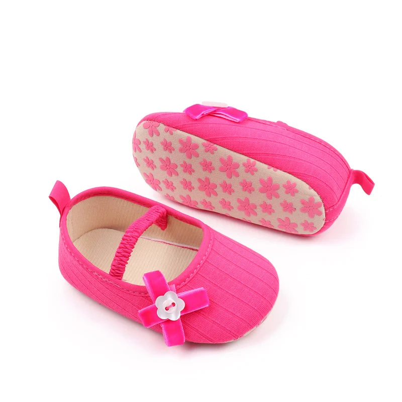 2025 Spring And Autumn Baby Girls First Walking Indoor Outdoor Toddler Shoes With Cute Design Soft And Comfortable Sole For 0-18