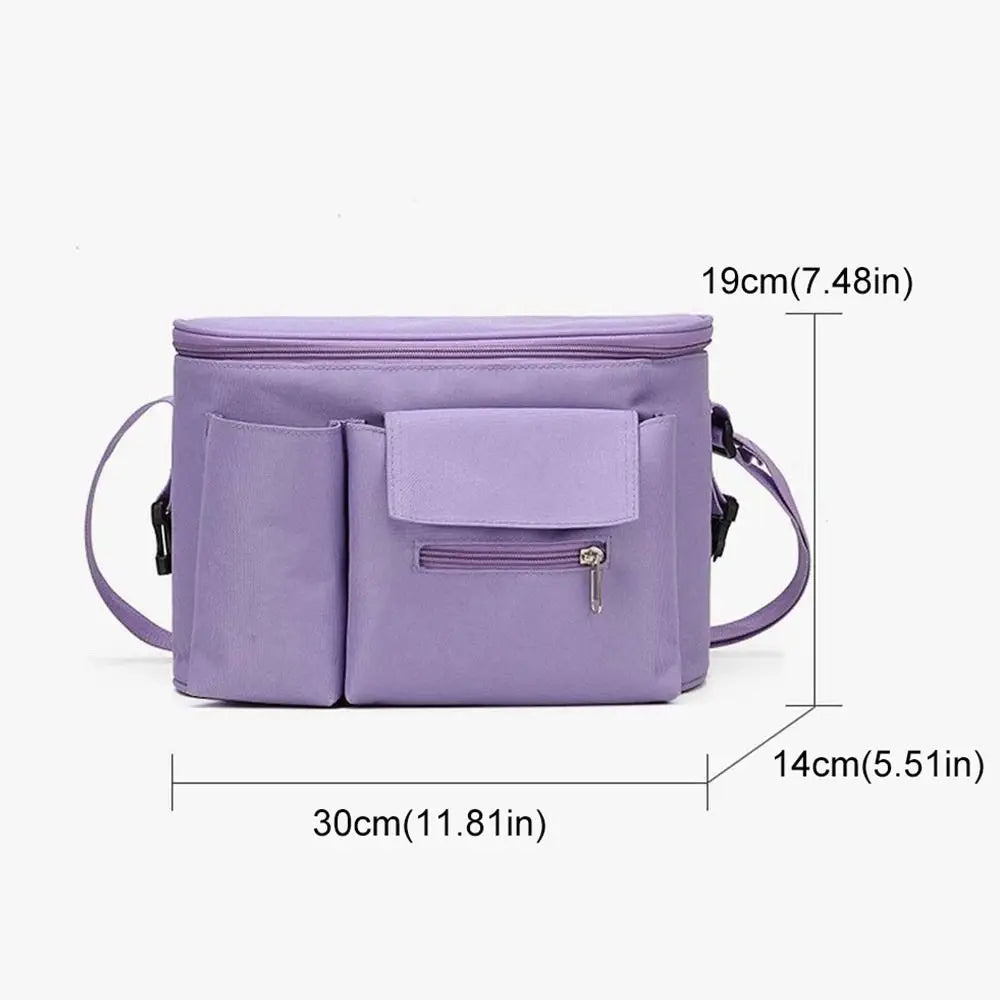 Multi Pocket Stroller Organizer Bag Large Capacity Diaper Bottle Stroller Hanging Bag Outdoor Travel Pram Storage Bag Mommy Bags