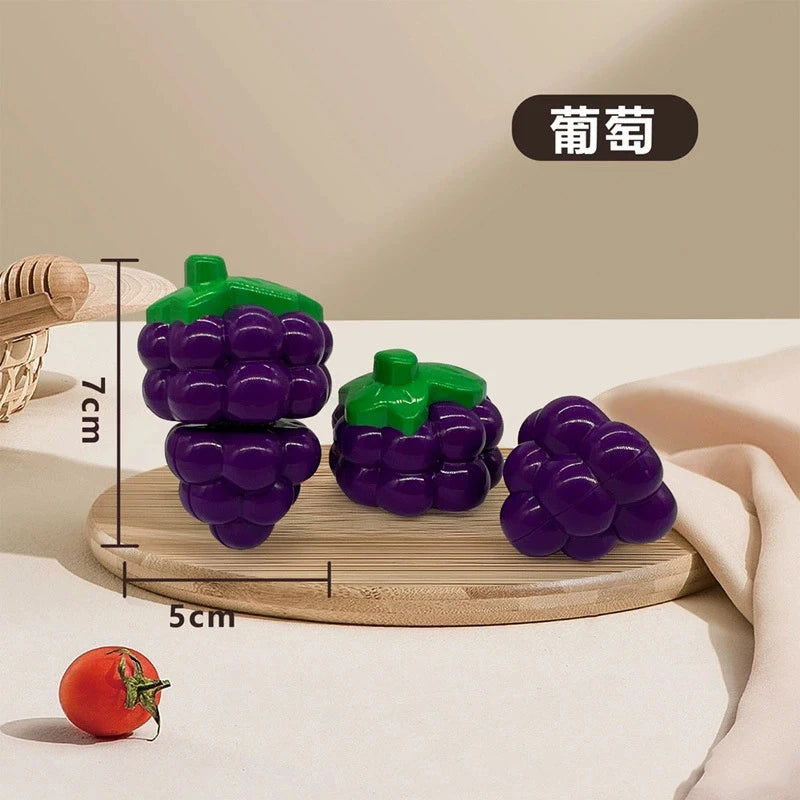Chechele Montessori Educational Toy Vegetables Fruits And Seafood Play Set Model V1
