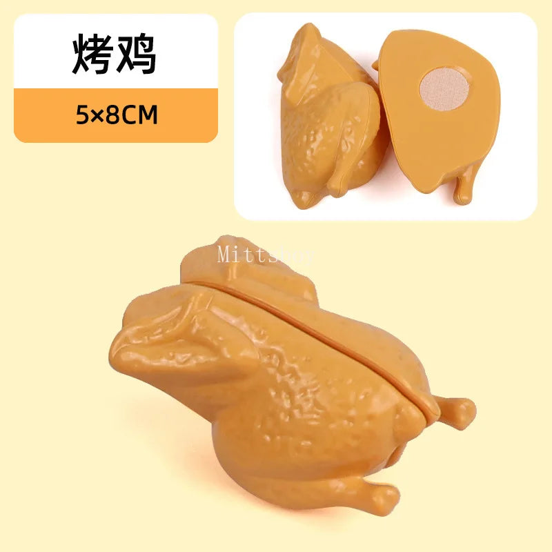 Chechele Montessori Simulation Toy 1 Piece Play House Vegetable Biscuit Bread Baking Educational Toy