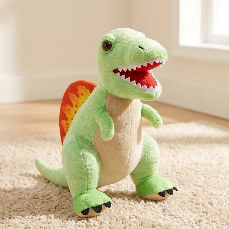 25cm Simulation Dinosaur Plush Toy Lifelike Triceratops Ankylosaur Stegosaur T-rex Pterosaur Dragon Doll Cartoon Soft Kids Gift