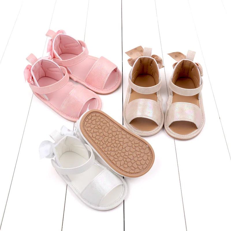 Baby Sandal  Summer New Design Soft PU Beautiful Butterfly Bow High Quality Anti-slip Sole Casual Style New Fashion BJZ3231