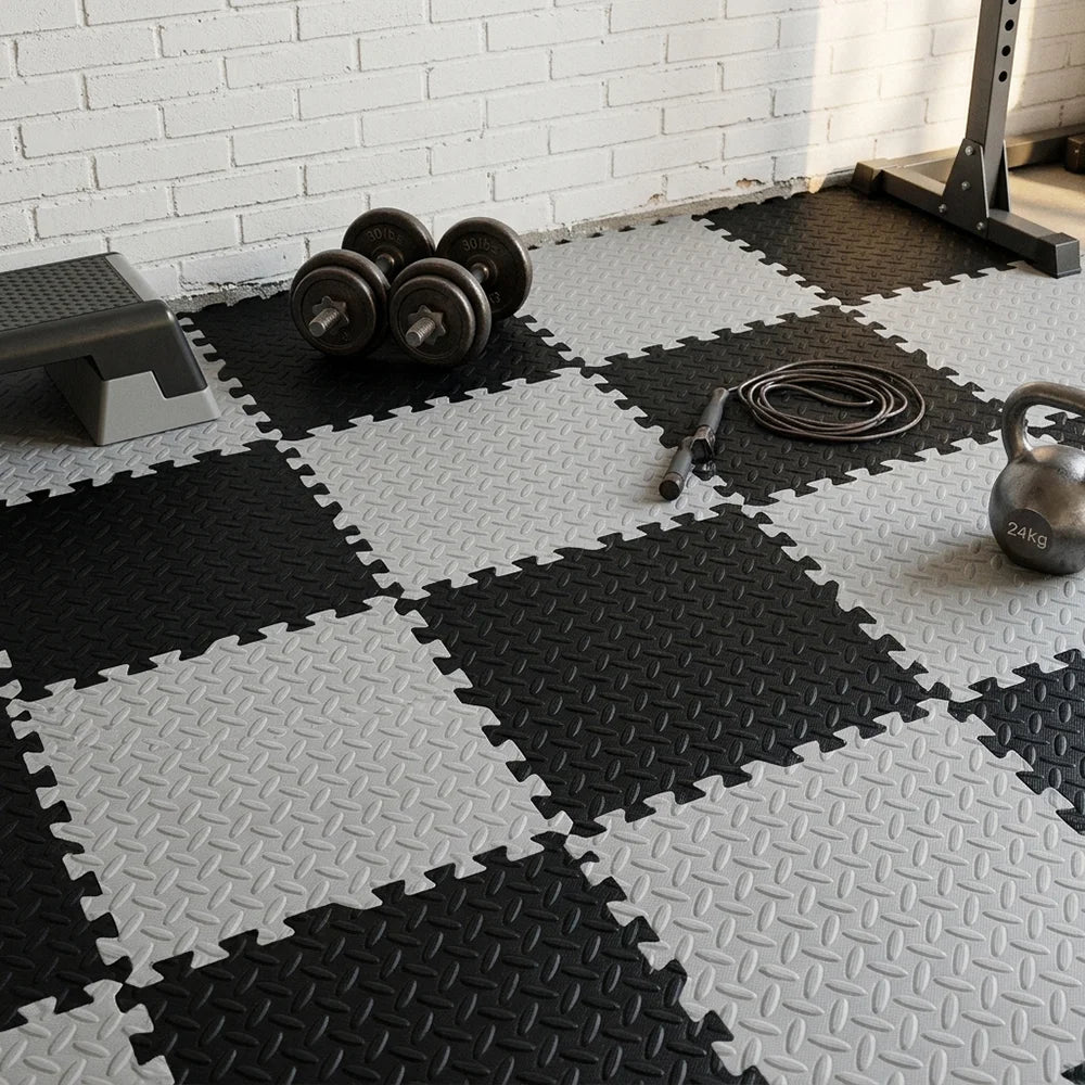 3/6/9/12/16Pcs Hot Sale EVA Foam Floor Tiles 30x30x1CM Interlocking Floor Mat Multi-Purpose Puzzle Gym Mat for Indoor Gym Home
