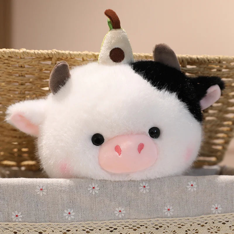 Sitting Cartoon Stuffed Animal Dolls Plush Toys - Dog Panda Bear Cow Elephant Designs - Lovely Pillow for Birthday Gift And