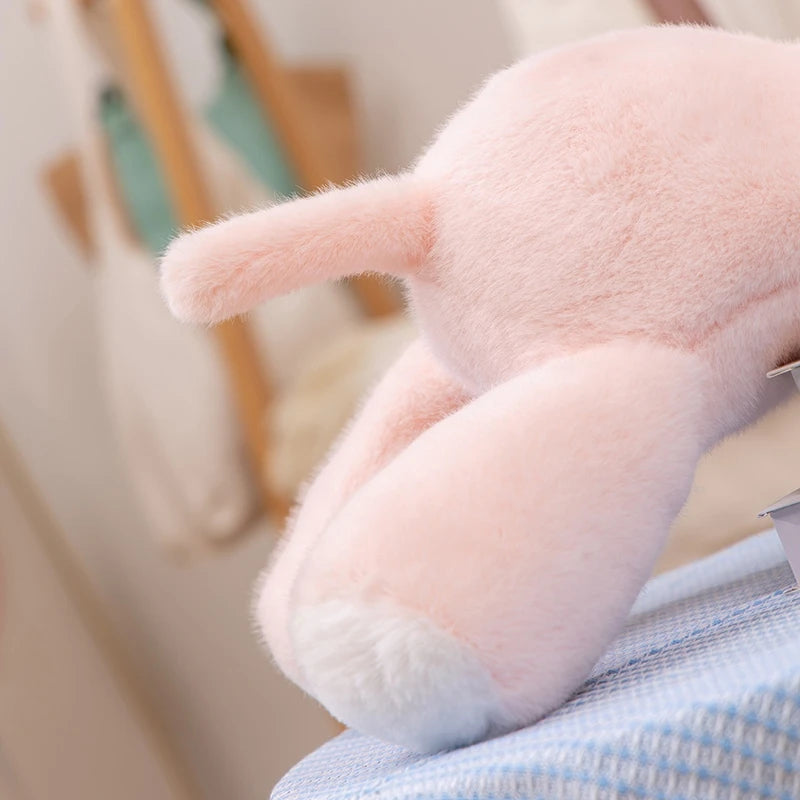 Fluffy Cute Nordic Style Plush Elephant Toy Lovely Lying Elephant Appease Toy Stuffed Soft For Girls Xmas Gift