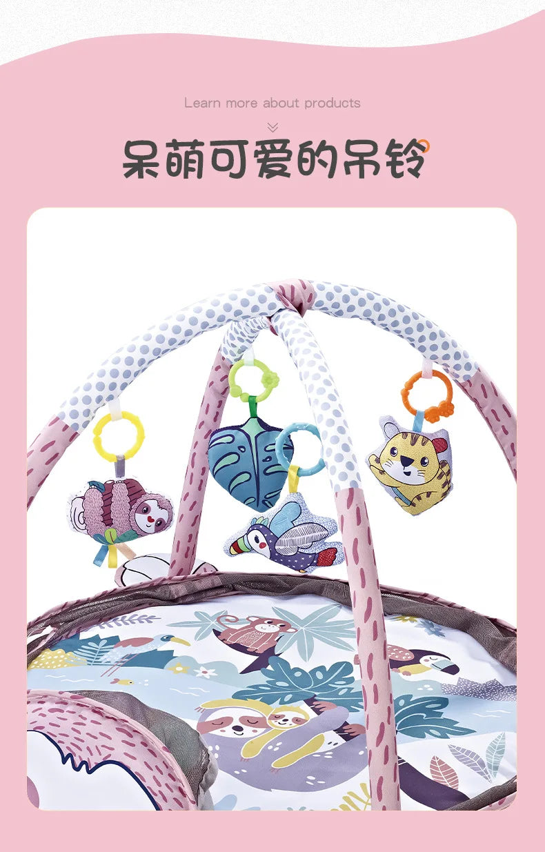 Multifunctional Baby Game Gym Play Mat Climbing Mat Fitness Rack Infant Educational Toys Rug Blanket Ball Pit Activity Pool Gift