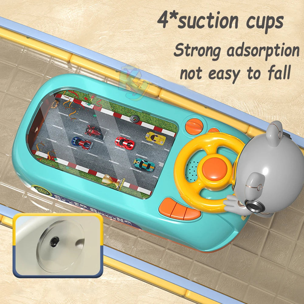 Musical Steering Wheel Toys for Boys 4-6 Toddler Simulated Driving Racing Car Game with Sound  Interactive Educational Learning
