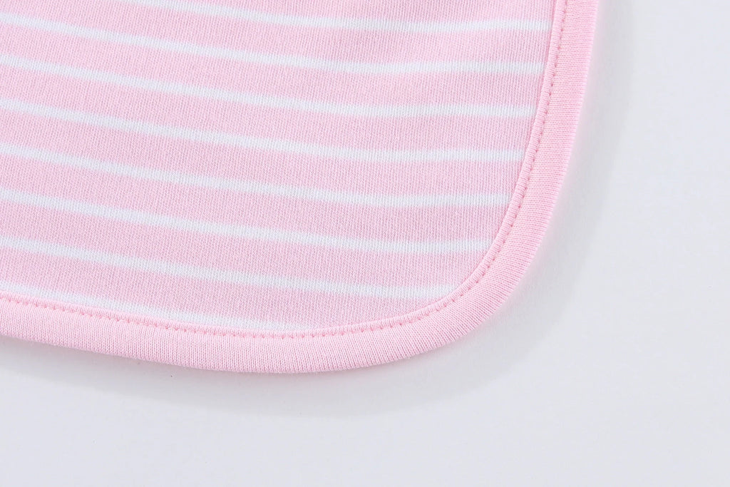 10-Pack Fashion Cute Baby Boys Girls Clothing Set 0-12 Months Bebe Unisex Short Sleeve Bodysuits+Bibs Suits Summer Newborn Cloth