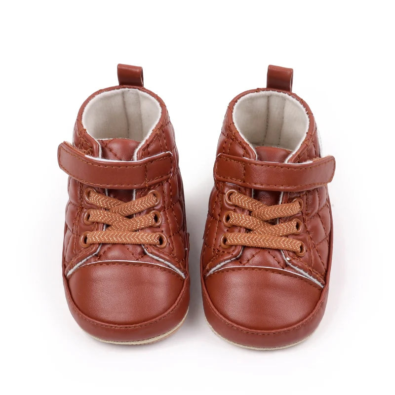 2025 Baby Boy Girl Spring and Autumn Fashion Design TPR Sole Anti Slip Walking Shoes High Quality Breathable Prewalker Shoes